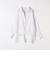 quaranciel:〈洗濯機可能〉リネン ミックス フロントギャザー スキッパー シャツ