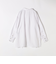 quaranciel:〈洗濯機可能〉リネン ミックス フロントギャザー スキッパー シャツ