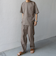 SHIPS any:〈洗濯機可能〉リネンライク セミワイド パンツ(セットアップ対応) 25SS◇