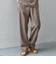 SHIPS any:〈洗濯機可能〉リネンライク セミワイド パンツ(セットアップ対応) 25SS◇