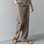SHIPS any:〈洗濯機可能〉リネンライク セミワイド パンツ(セットアップ対応) 25SS◇