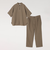 SHIPS any:〈洗濯機可能〉リネンライク セミワイド パンツ(セットアップ対応) 25SS◇