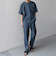 SHIPS any:〈洗濯機可能〉リネンライク セミワイド パンツ(セットアップ対応) 25SS◇