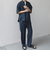 SHIPS any:〈洗濯機可能〉リネンライク セミワイド パンツ(セットアップ対応) 25SS◇