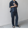 SHIPS any:〈洗濯機可能〉リネンライク セミワイド パンツ(セットアップ対応) 25SS◇