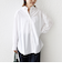 SHIPS Primary Navy Label:コットン タイプライター ビッグ シャツ