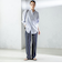 SHIPS Primary Navy Label:コットン タイプライター ビッグ シャツ