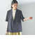 〈手洗い可能〉ダブル 半袖 ジャケット