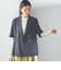 〈手洗い可能〉ダブル 半袖 ジャケット