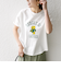 《予約》【SHIPS any別注】KNiTS:〈洗濯機可能〉ラウンドヘム プリント ショート TEE