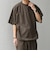 SHIPS any:〈撥水/軽量/ストレッチ〉SOLOTEX(R) シアサッカー スピンドル Tシャツ(セットアップ対応)25SS◇