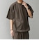 SHIPS any:〈撥水/軽量/ストレッチ〉SOLOTEX(R) シアサッカー スピンドル Tシャツ(セットアップ対応)25SS◇