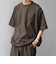 SHIPS any:〈撥水/軽量/ストレッチ〉SOLOTEX(R) シアサッカー スピンドル Tシャツ(セットアップ対応)25SS◇