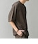 SHIPS any:〈撥水/軽量/ストレッチ〉SOLOTEX(R) シアサッカー スピンドル Tシャツ(セットアップ対応)25SS◇