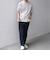 SHIPS any:〈接触冷感〉ハイゲージリネン ミックス サマーニット モックネック Tシャツ◇