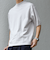 SHIPS any:〈接触冷感〉ハイゲージリネン ミックス サマーニット モックネック Tシャツ◇