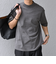 SHIPS any:〈接触冷感〉ハイゲージリネン ミックス サマーニット モックネック Tシャツ◇