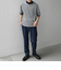 SHIPS any:〈接触冷感〉ハイゲージリネン ミックス サマーニット モックネック Tシャツ◇