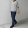 SHIPS any:〈接触冷感〉ハイゲージリネン ミックス サマーニット モックネック Tシャツ◇