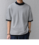 SHIPS any:〈接触冷感〉ハイゲージリネン ミックス サマーニット モックネック Tシャツ◇