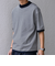 SHIPS any:〈接触冷感〉ハイゲージリネン ミックス サマーニット モックネック Tシャツ◇