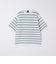 SHIPS:〈手洗い可能〉Amossa(R) メッシュ ボーダー ニット Tシャツ