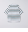 SHIPS:〈手洗い可能〉Amossa(R) メッシュ ボーダー ニット Tシャツ