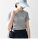 【SHIPS any別注】PETIT BATEAU: ロゴ プリント コンパクト ボーダー TEE 25SS