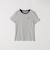 《予約》【SHIPS any別注】PETIT BATEAU: ロゴ プリント ボーダー コンパクト TEE 25SS