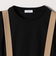 SHIPS any:〈洗濯機可能〉ドロスト ワイド サロペット × ノースリーブ TEE セット