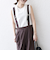 SHIPS any:〈洗濯機可能〉ドロスト ワイド サロペット × ノースリーブ TEE セット