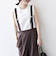 SHIPS any:〈洗濯機可能〉ドロスト ワイド サロペット × ノースリーブ TEE セット
