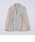 TAGLIATORE: メランジ ベージュ ホップサック ジャケット