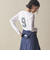 NINE CASE:〈洗濯機可能〉ロゴ ロング スリーブ TEE