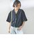 〈手洗い可能〉オープン カラー シャツ ジャケット