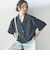 〈手洗い可能〉オープン カラー シャツ ジャケット