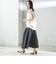 〈手洗い可能〉ライト タフタ タック フレア スカート