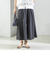 〈手洗い可能〉ライト タフタ タック フレア スカート