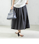 〈手洗い可能〉ライト タフタ タック フレア スカート