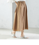 〈手洗い可能〉ライト タフタ タック フレア スカート