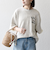 SHIPS any: ドライタッチ 吊り裏毛 ヴィンテージライク カレッジ スウェット Tシャツ◇