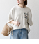 SHIPS any: ドライタッチ 吊り裏毛 ヴィンテージライク カレッジ スウェット Tシャツ◇