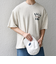 SHIPS any: ドライタッチ 吊り裏毛 ヴィンテージライク カレッジ スウェット Tシャツ◇