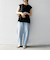 SHIPS any:〈接触冷感/汗染み防止加工/洗濯機可能〉Aライン フレンチスリーブ TEE