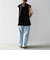 SHIPS any:〈接触冷感/汗染み防止加工/洗濯機可能〉Aライン フレンチスリーブ TEE