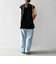 SHIPS any:〈接触冷感/汗染み防止加工/洗濯機可能〉Aライン フレンチスリーブ TEE
