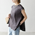 SHIPS any:〈接触冷感/汗染み防止加工/洗濯機可能〉Aライン フレンチスリーブ TEE