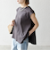 SHIPS any:〈接触冷感/汗染み防止加工/洗濯機可能〉Aライン フレンチスリーブ TEE