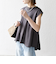SHIPS any:〈接触冷感/汗染み防止加工/洗濯機可能〉Aライン フレンチスリーブ TEE