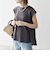 SHIPS any:〈接触冷感/汗染み防止加工/洗濯機可能〉Aライン フレンチスリーブ TEE